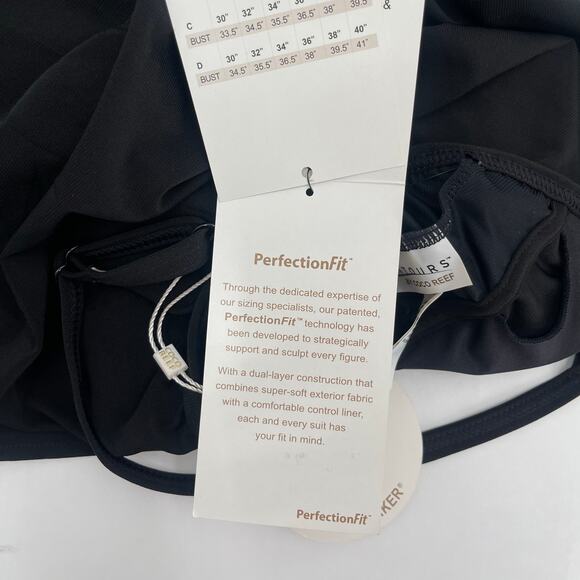 CONTOURS BY COCO REEF Swimsuit Size 10/34D Shapemaker Black NWT Swim Shorts - Picture 8 of 16